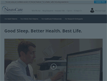 Tablet Screenshot of neurocareinc.com